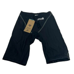 NEW! ARENA MEN'S SWIM JAMMERS  SHORTS SIZE-32 BLACK